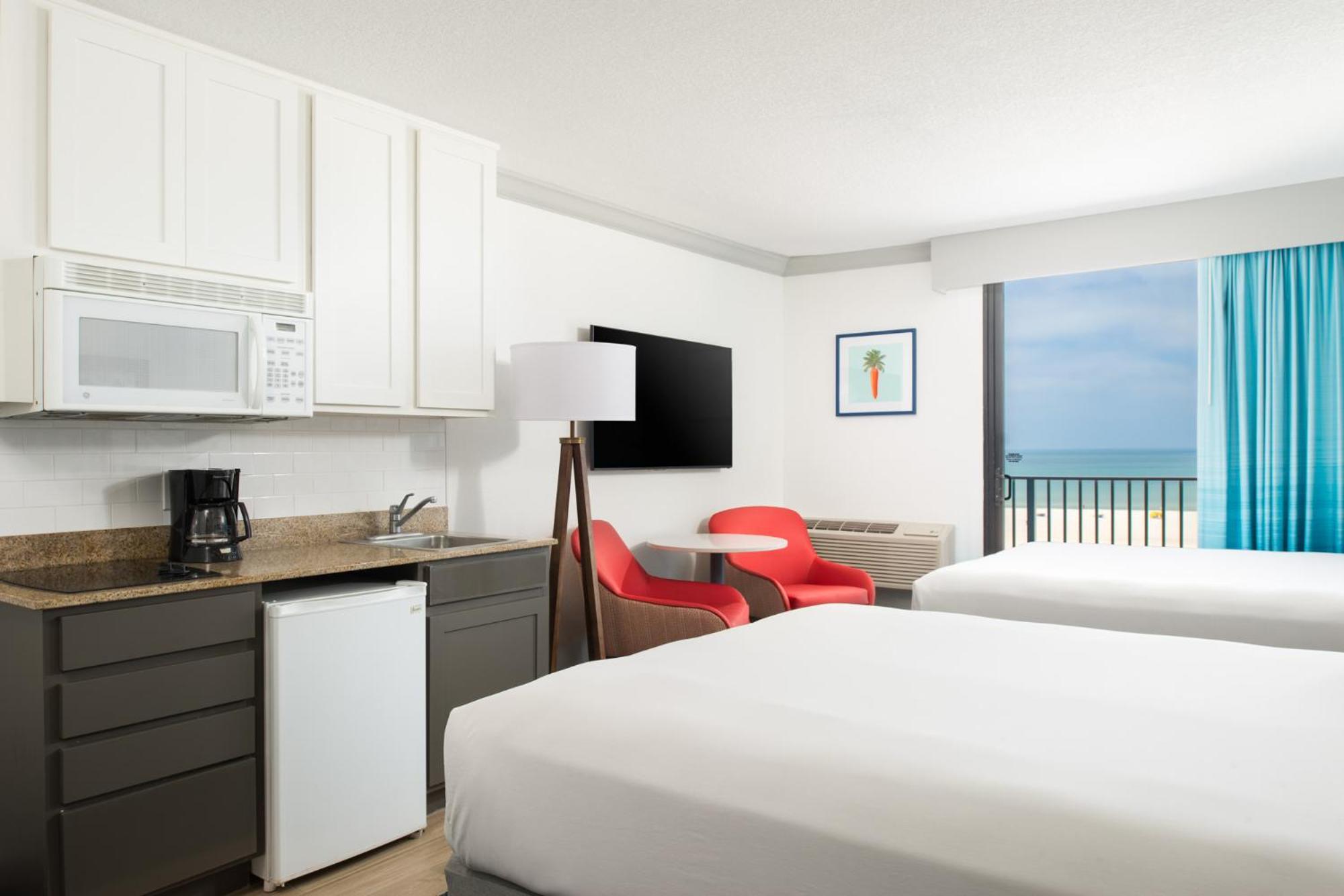 Beach Front Studio with Balcony
