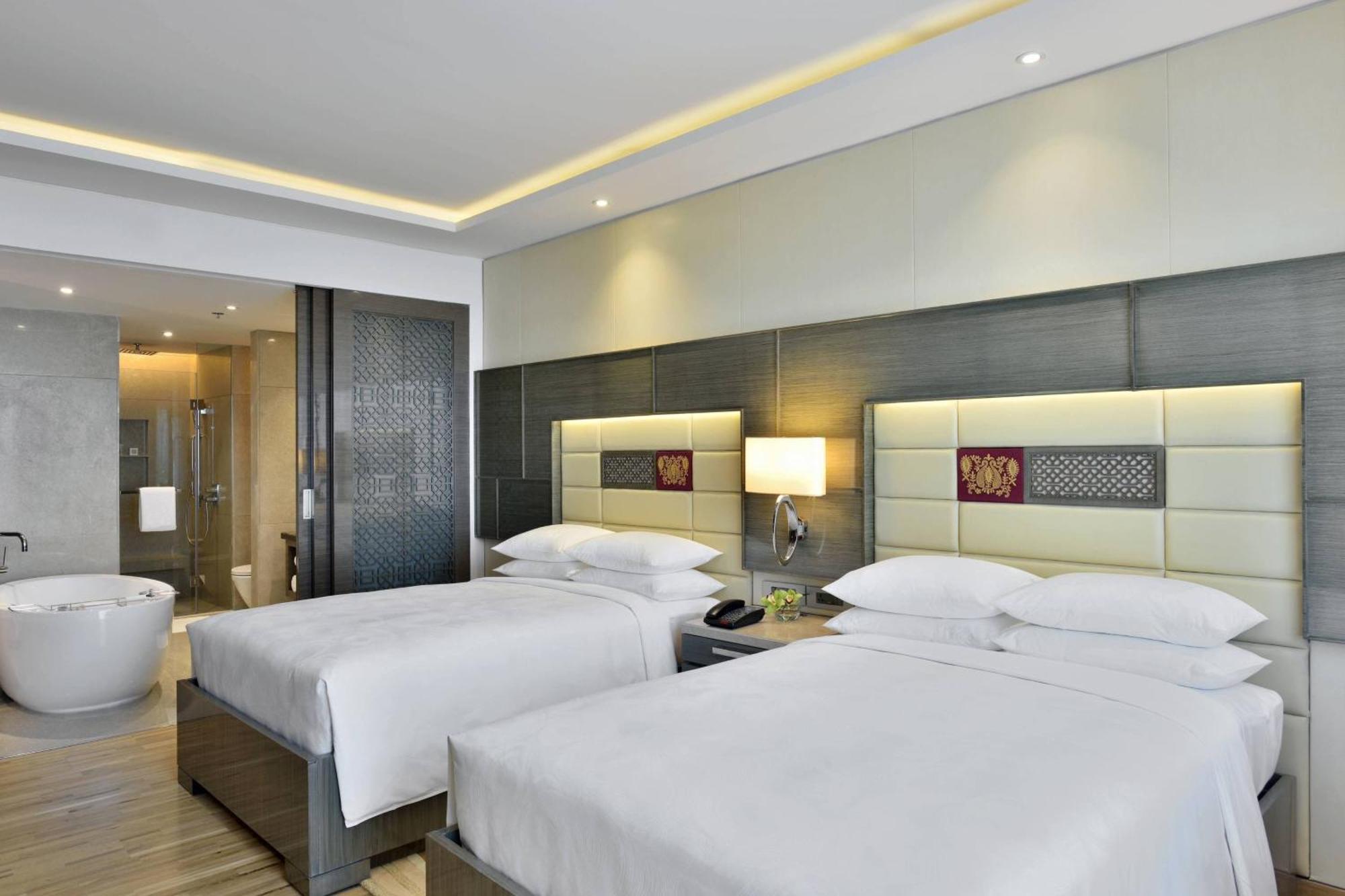 Guest Room, Executive lounge access, 2 Double, Pool View & complimentary one-way airport transfer (BOM T1 & T2)