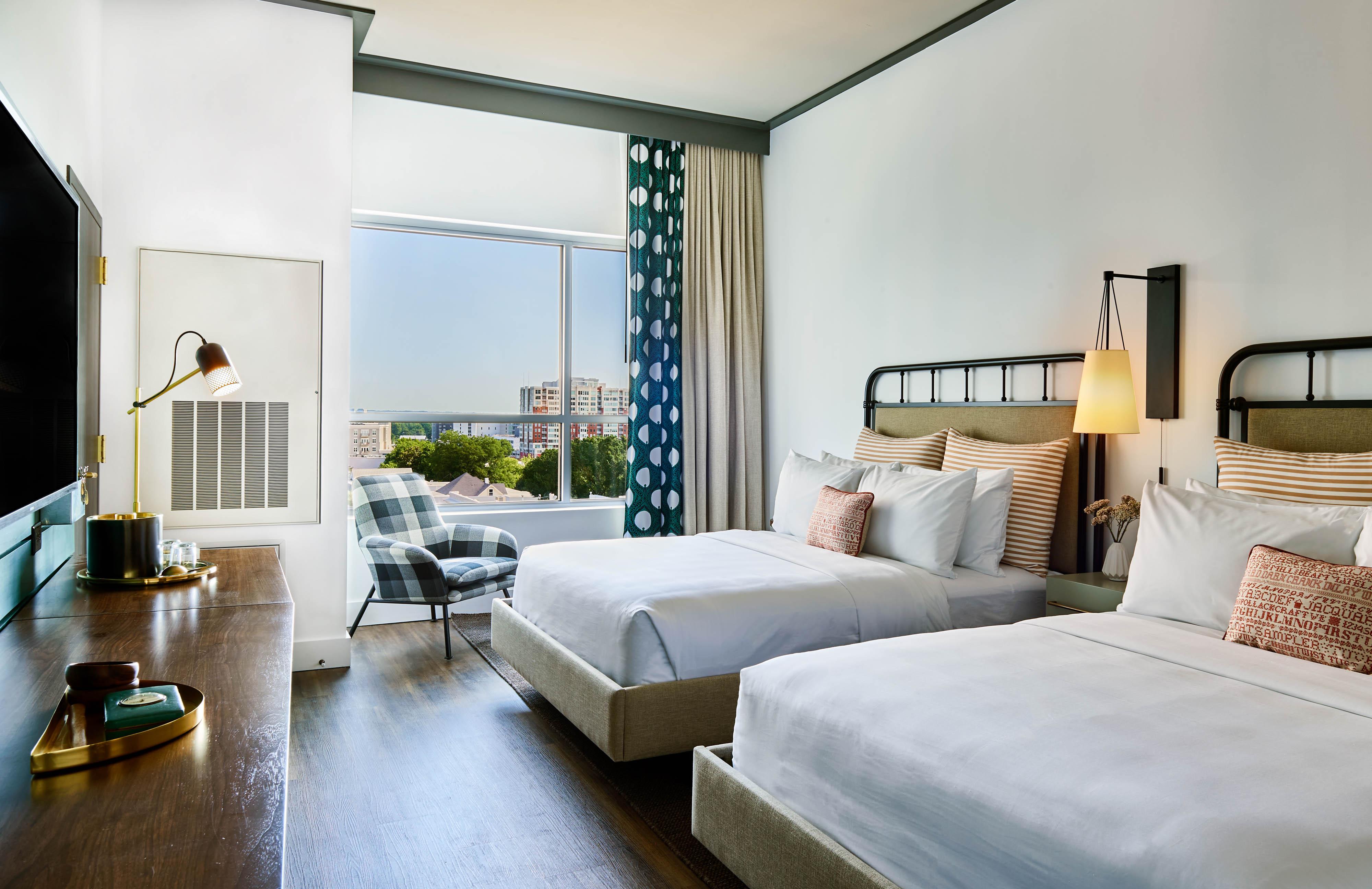 Queen Room with Two Queen Beds and Roll-in Shower - Mobility and Hearing Accessible