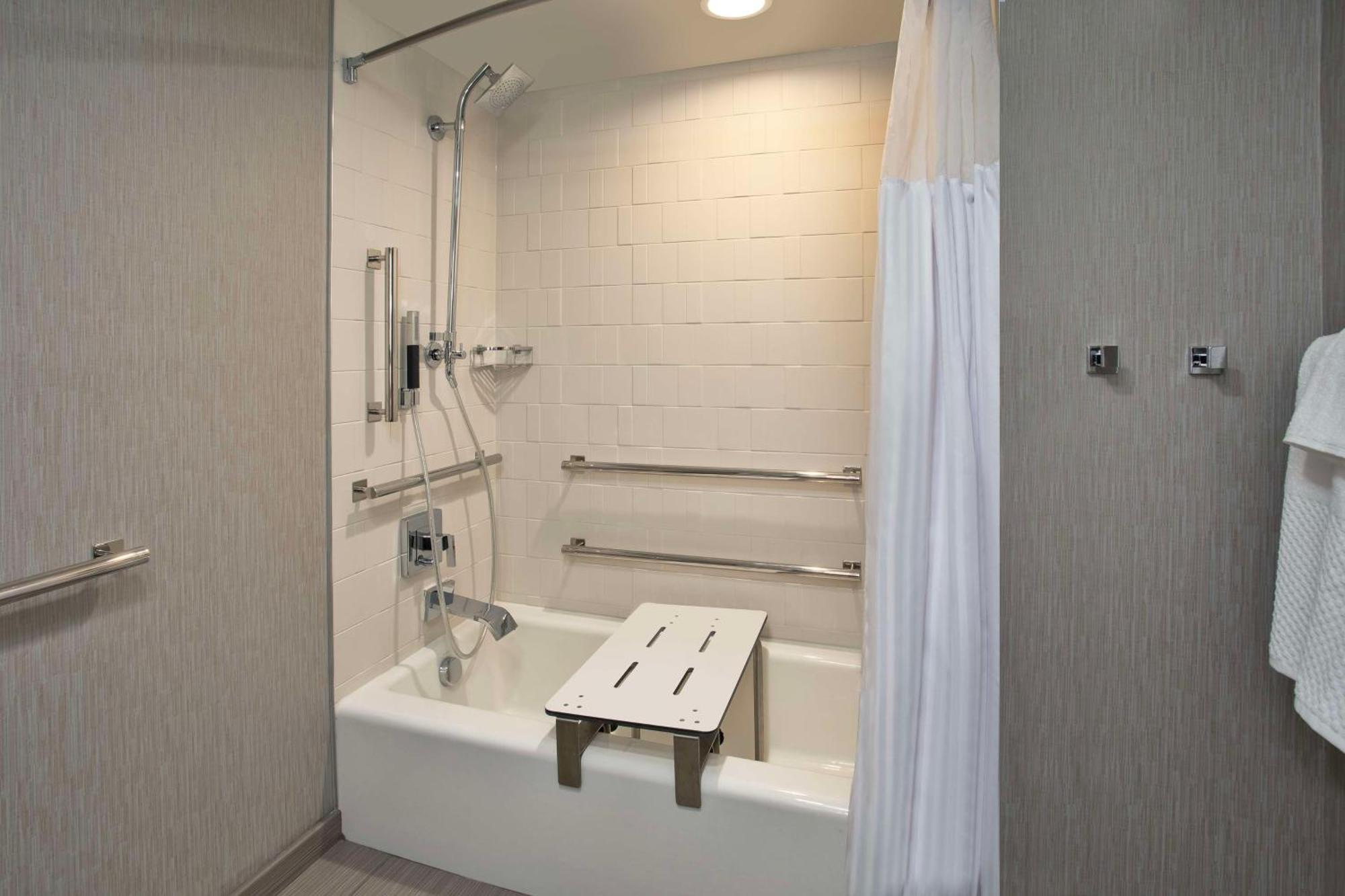 Double Room with Two Double Beds and Mobility Accessible Tub