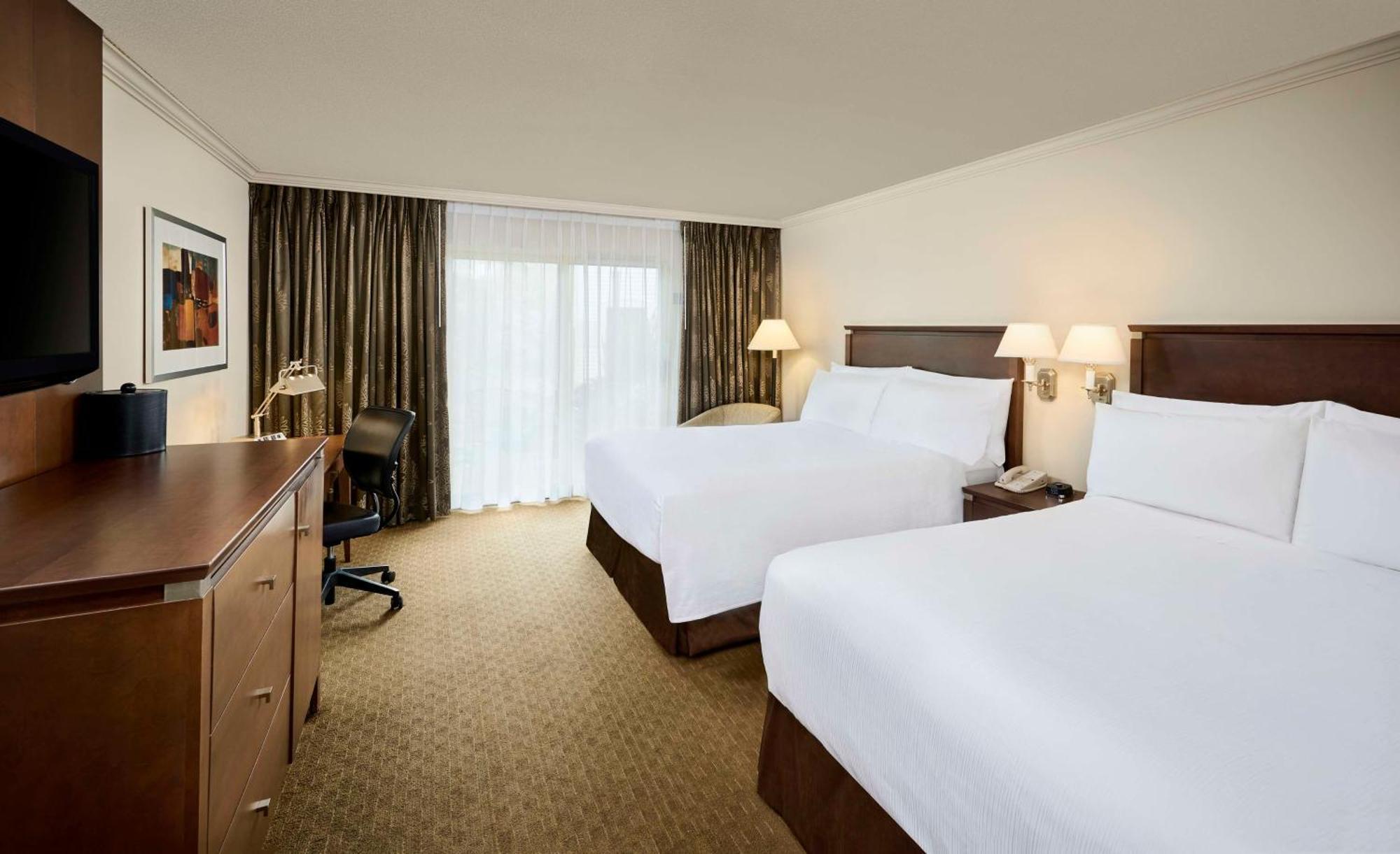 Queen Room with Two Queen Beds and Patio - West Wing/Atrium View
