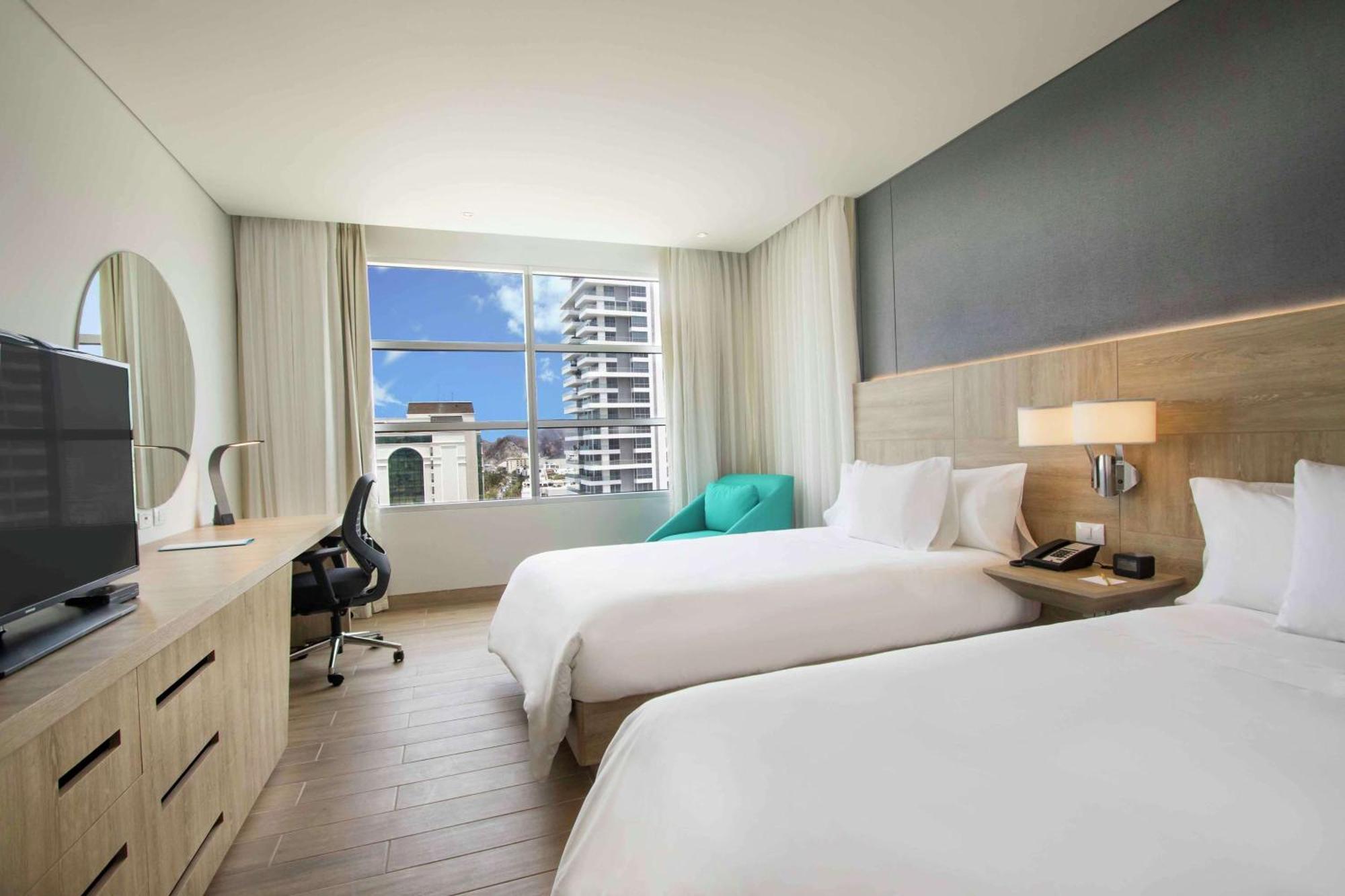 Double Room with Two Double Beds and Ocean View