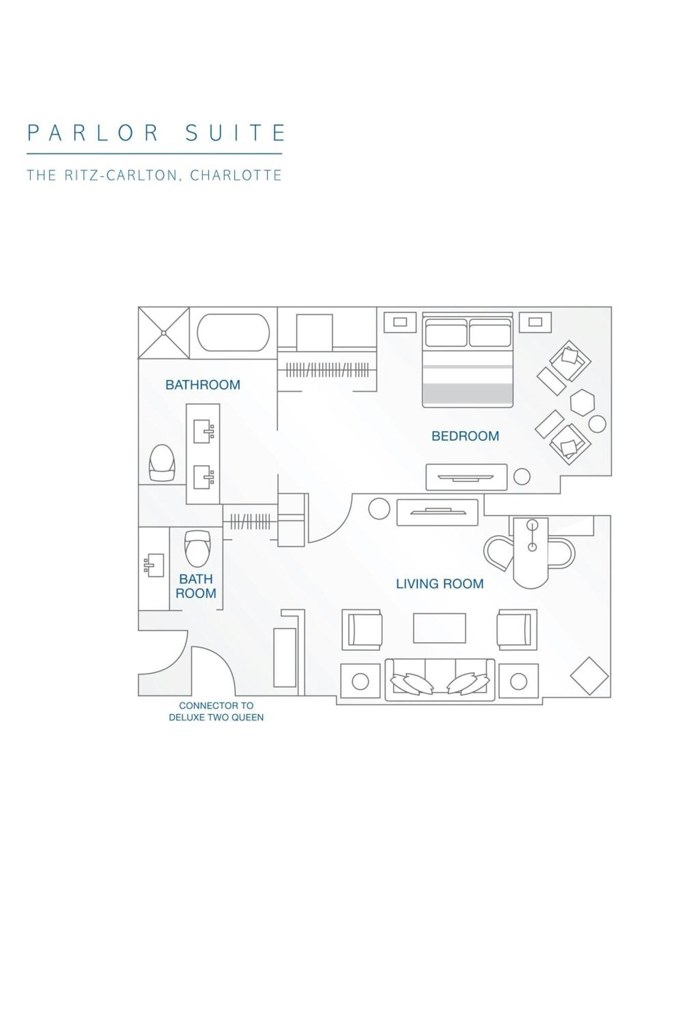 Parlor Suite, 1 Bedroom Suite, 1 King, Sofa bed