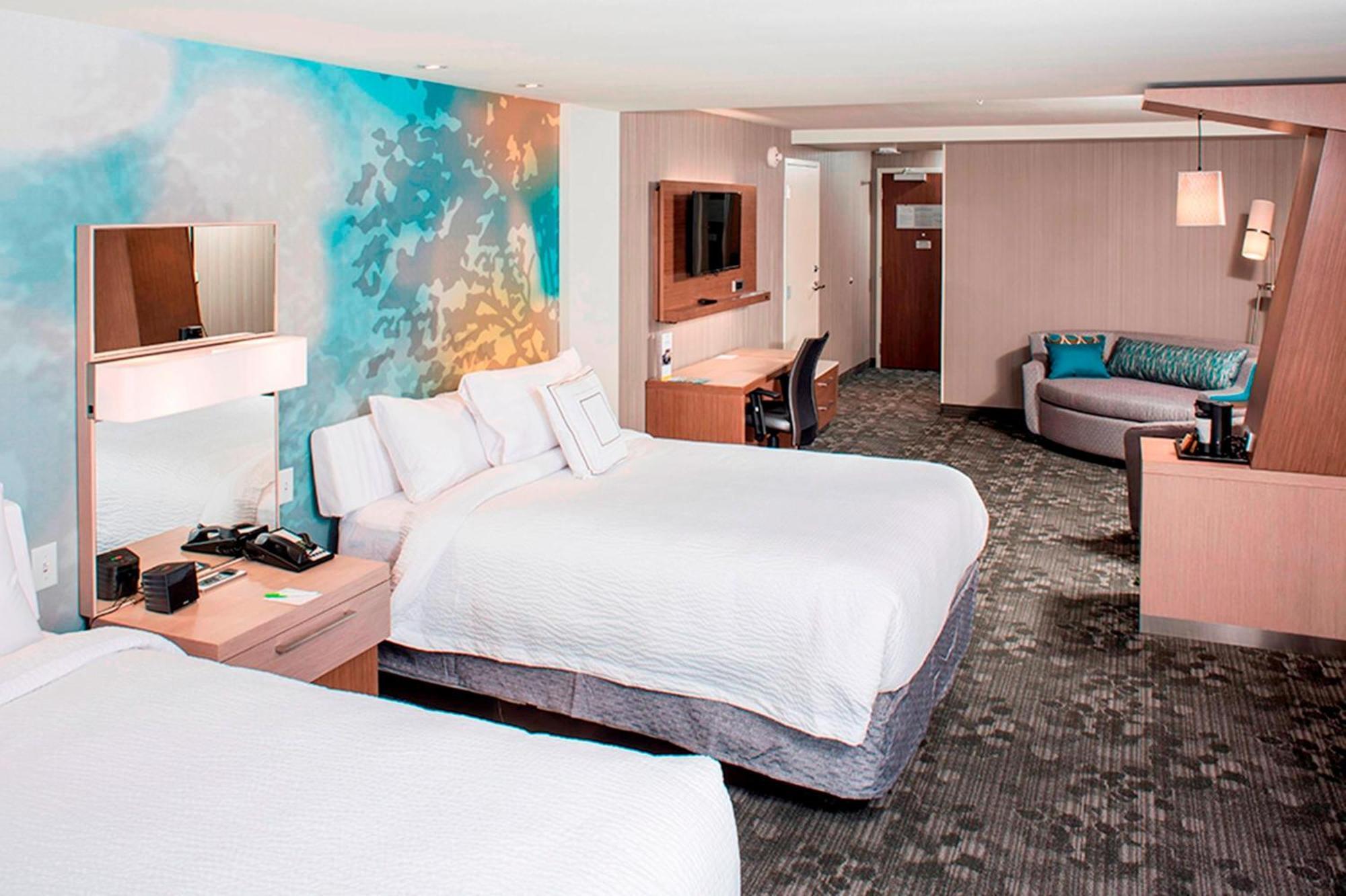 Queen Suite with Two Queen Beds and Sofa Bed