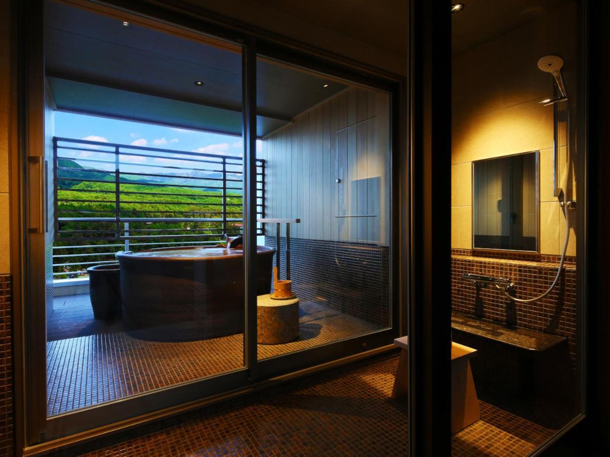 Twin Room with Hot Spring Open Air Bath and Garden View