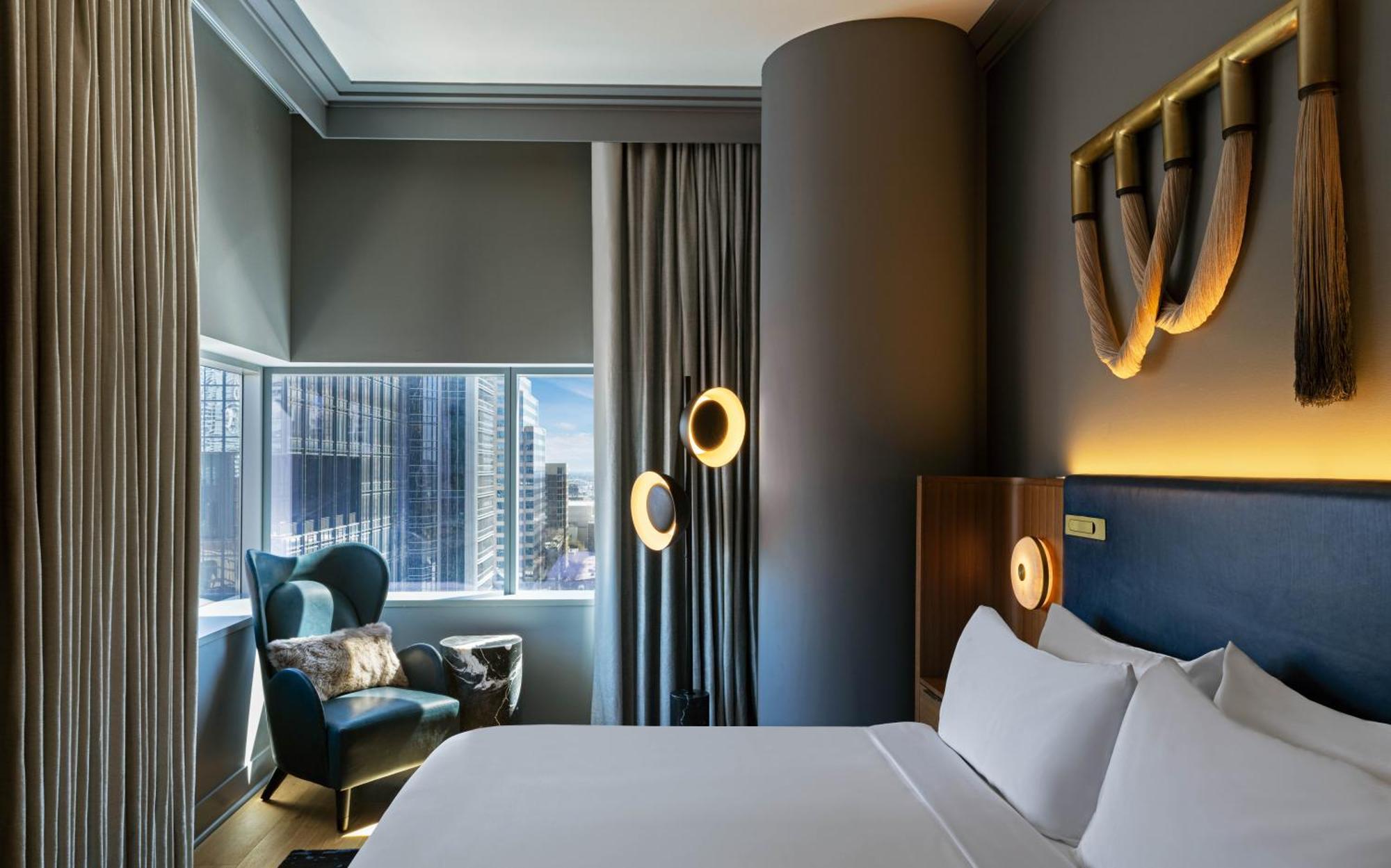 Two-Bedroom Premier Corner Suite with Tub and City View