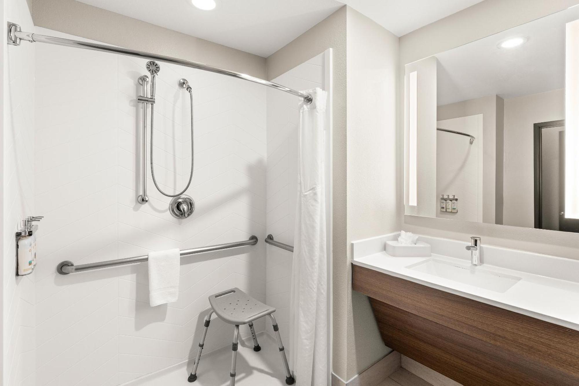 Standard King Room with Mobility Accessible Roll-In Shower