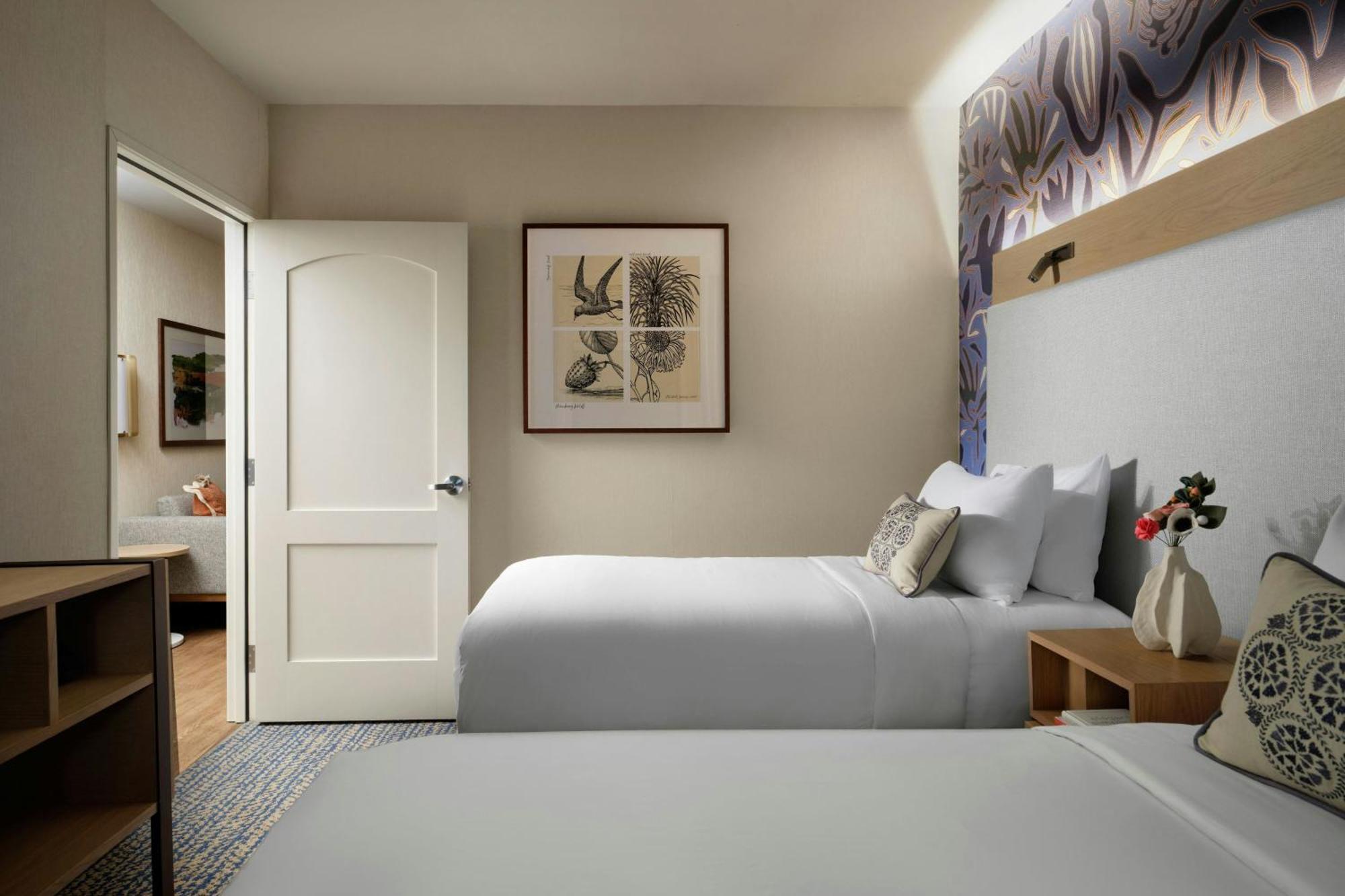 One-Bedroom Family Suite with One King Bed and Two Single Beds