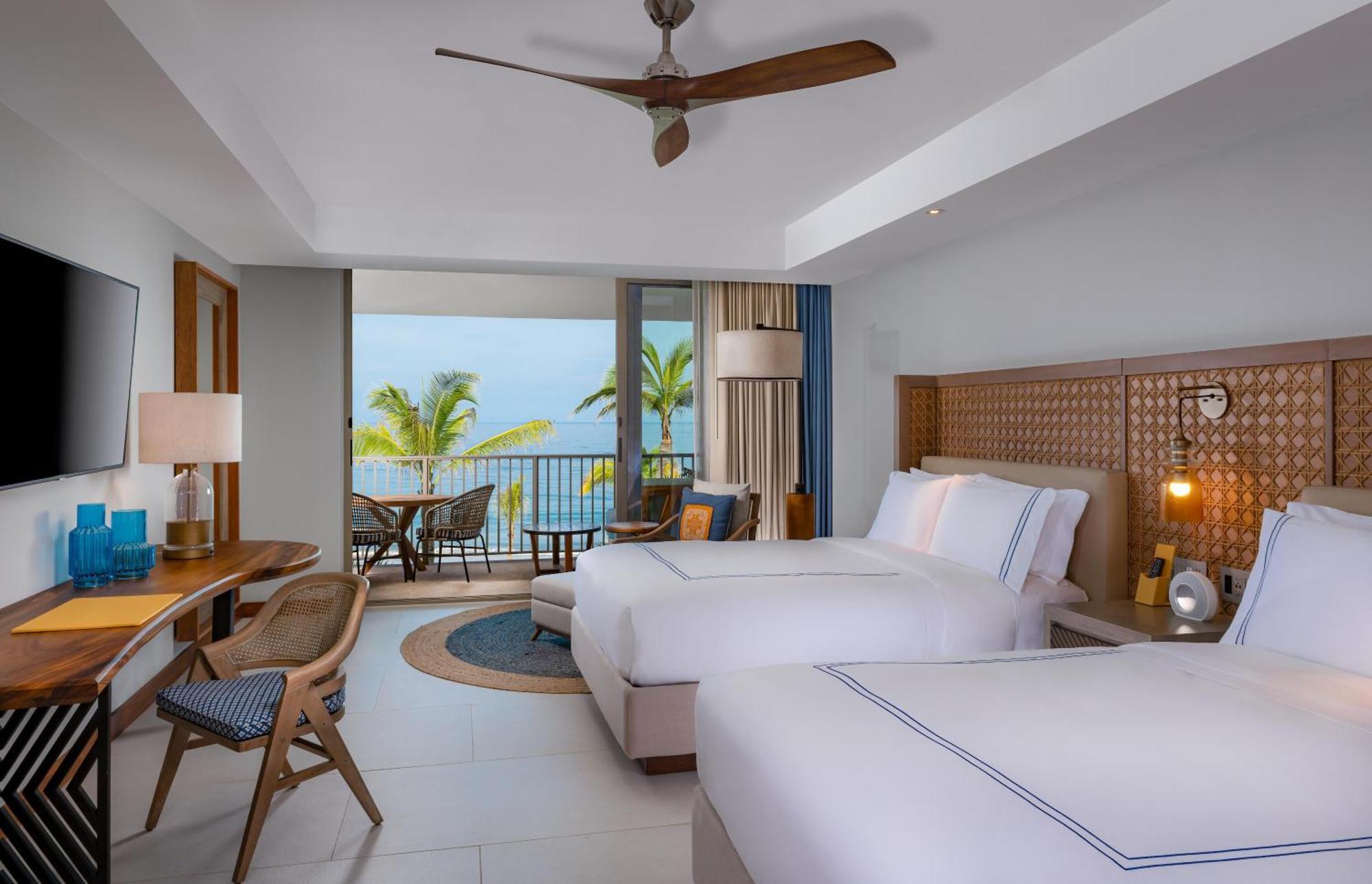 King Room and Two Queen Beds with Beachfront Plunge Pool