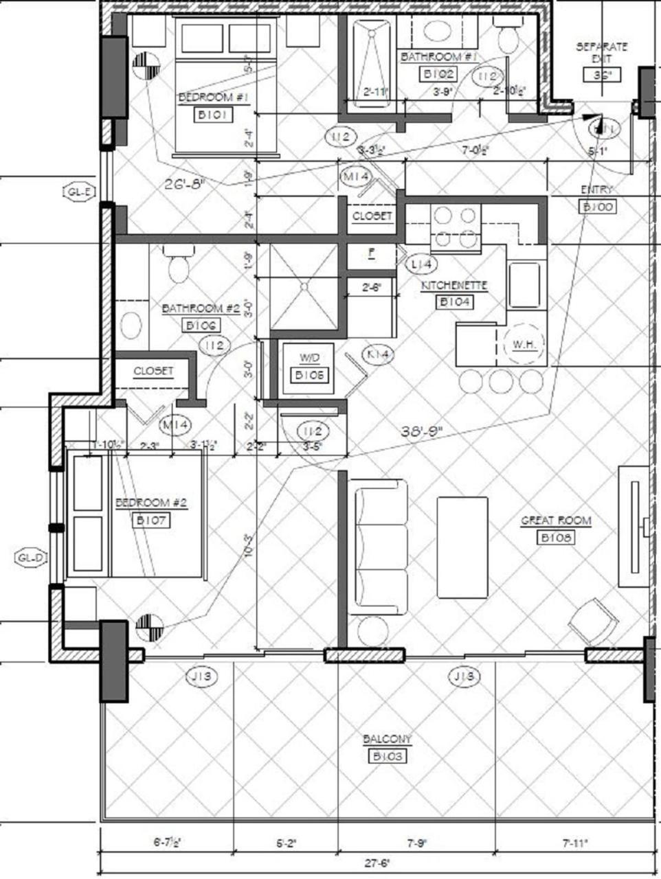Two Bedroom Two Bath Suite Premium View
