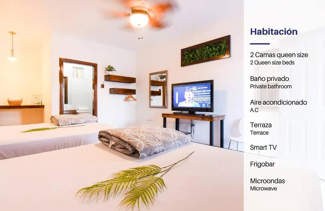 Habitacion Doble Playa Bonita-Calle 13-Bar. Wow-1