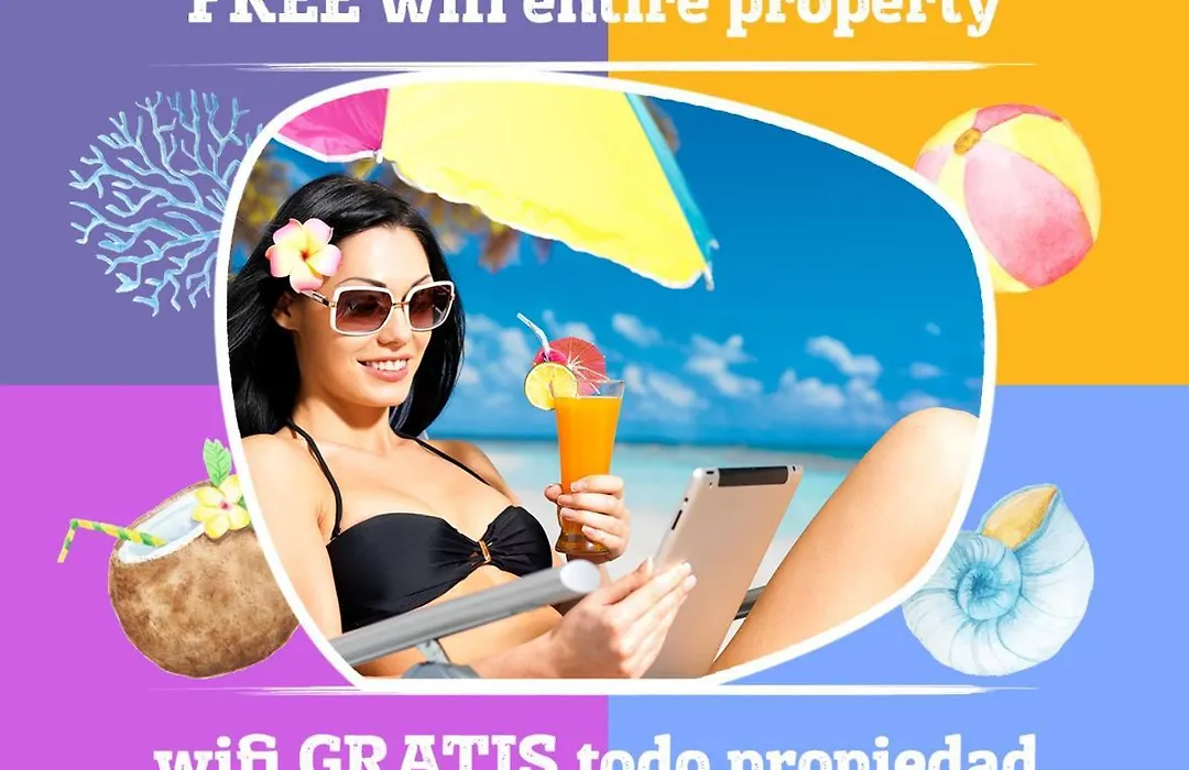 Tropicana Sol Caribe Beach Pool Studios Los Corales Bavaro Wifi Parking &Spa-1