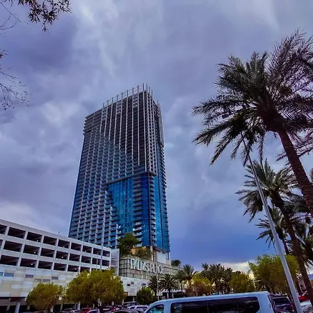 Luxury 53Rd Flr Condo With Amazing Sunset View & Balcony No Refee At Palms Place-2