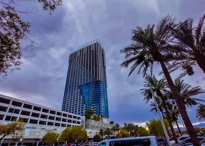 Luxury 53Rd Flr Condo With Amazing Sunset View & Balcony No Refee At Palms Place Las Vegas