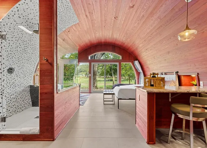 Unique Tempranillo Wine Barrel Cabin Fredericksburg