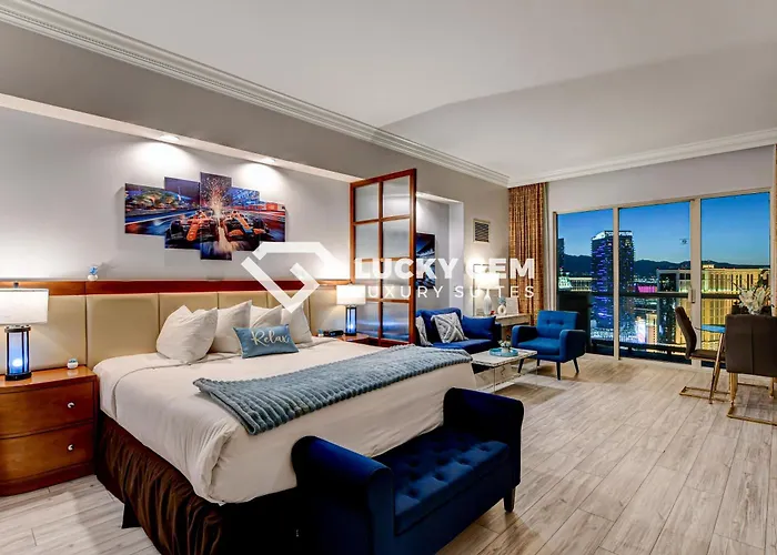 Lucky Gem Penthouse & Luxury Suites At Mgm Signature Resort, Balcony Strip View 3505 Las Vegas
